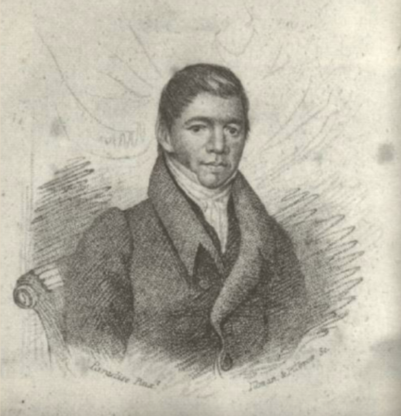 frontispiece image of Apess from his book